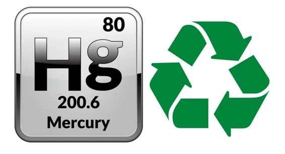 logos for mercury and recycling logos
